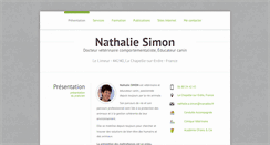 Desktop Screenshot of nathalie-simon-veterinaire.fr